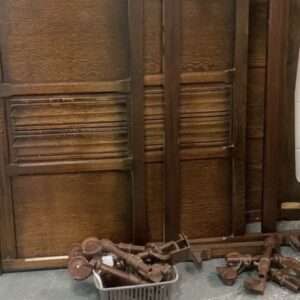 Pair of vintage single bed frames